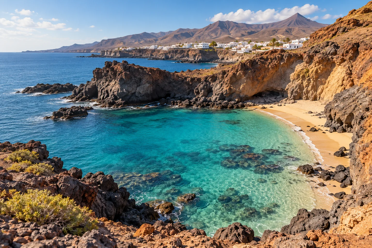 Imagen ilustrativa de una cala atlántica de aguas turquesas
